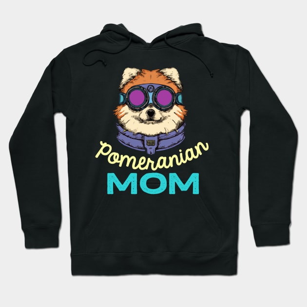 Pomeranian Mom Vintage Dog Owner Retro Dog Mother Hoodie by BetterManufaktur